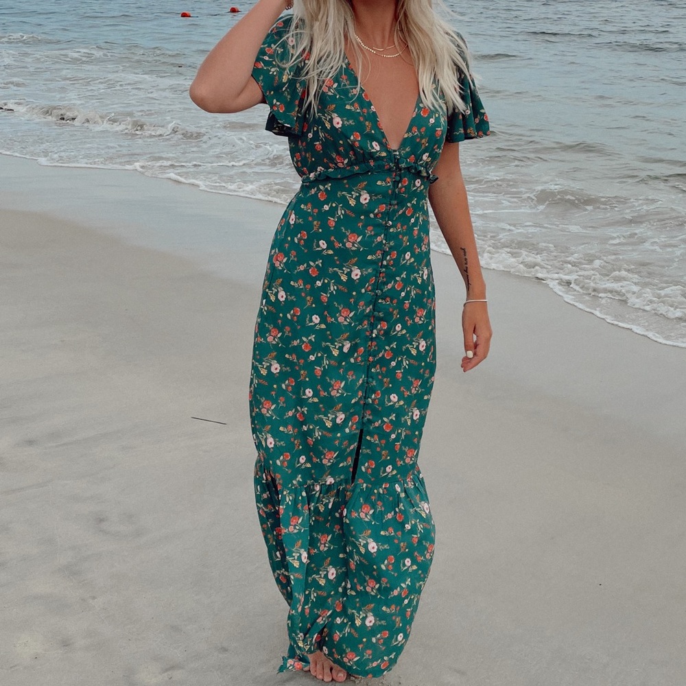Forever 21 maxi button dress - Picture 1 of 4
